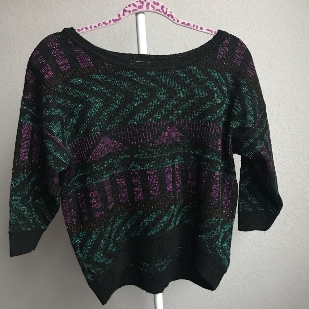 black sweater